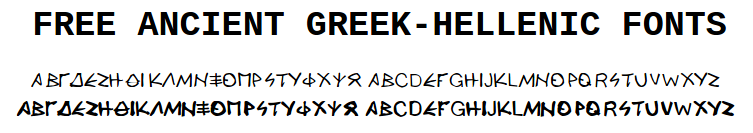 ANCIENT GREEK-HELLENIC FONT
